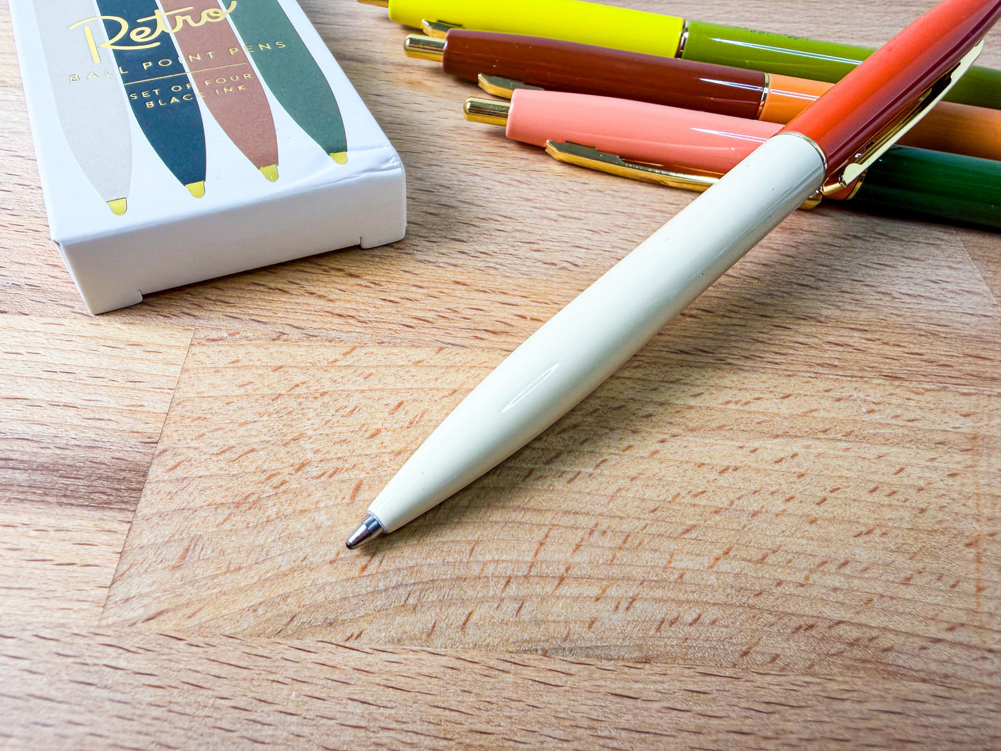 Retro Pen Set Desert Tones - Set of Four