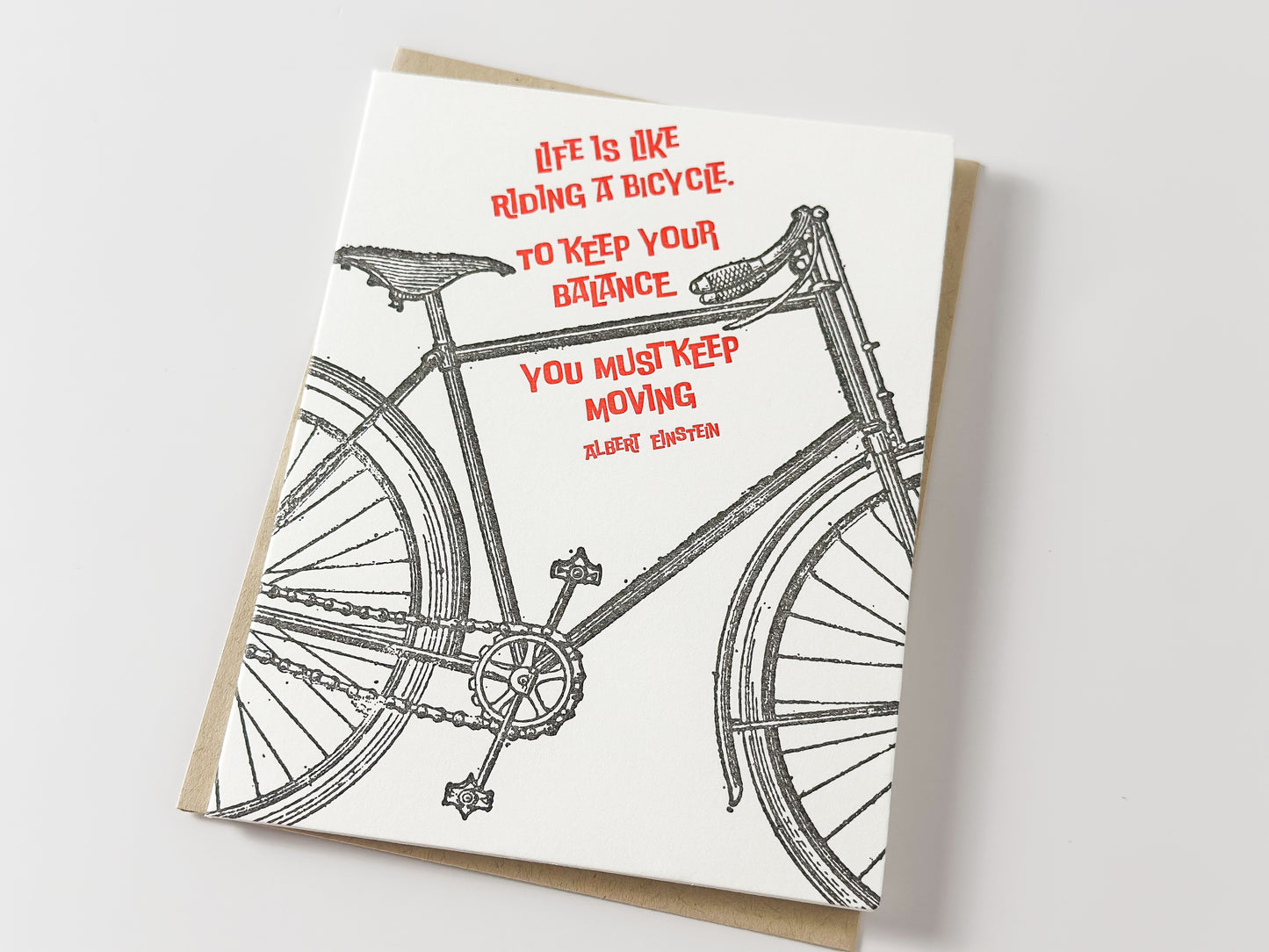 Einstein Quote Bicycle