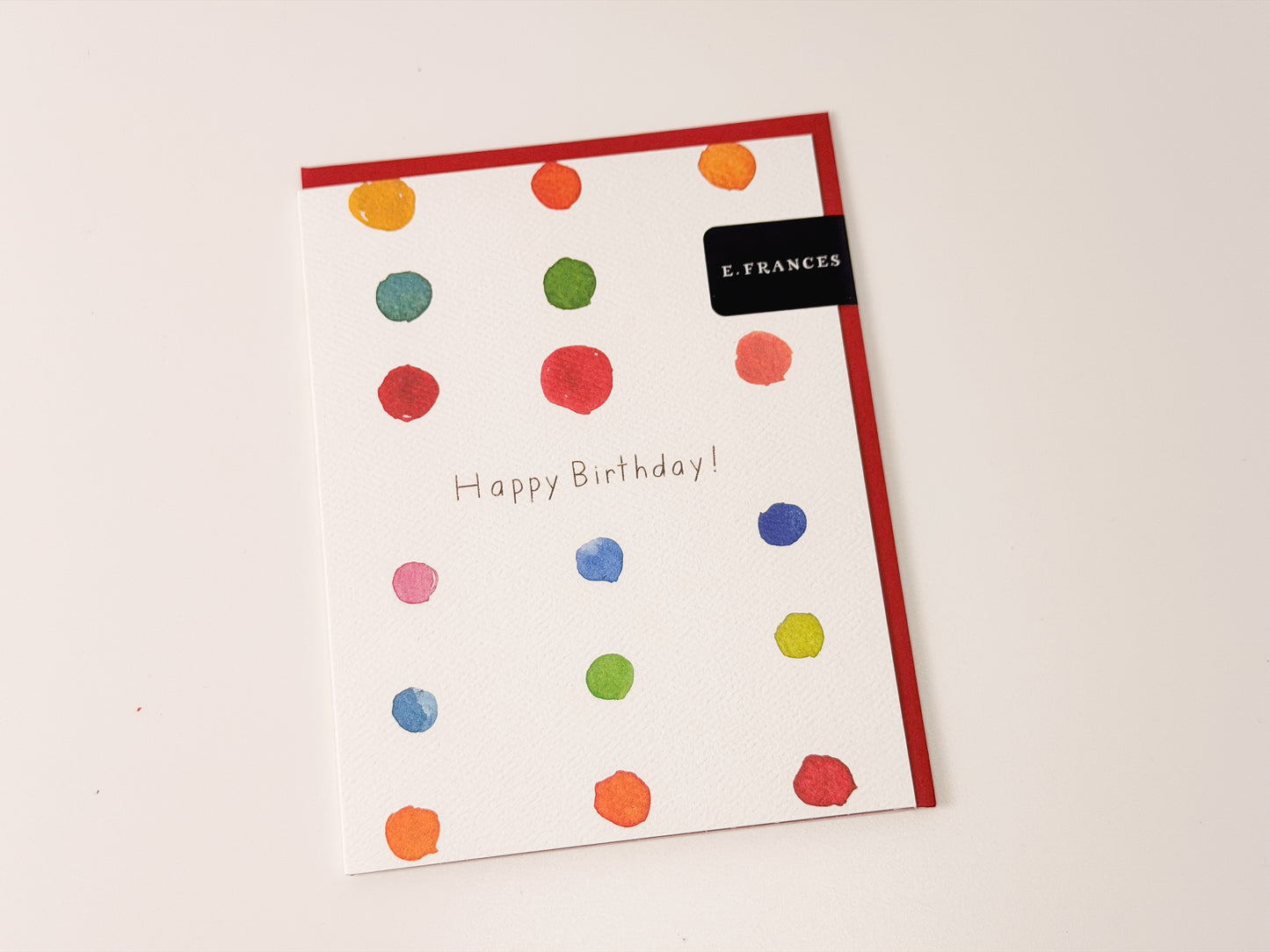 Water Color Dots Happy Birthday
