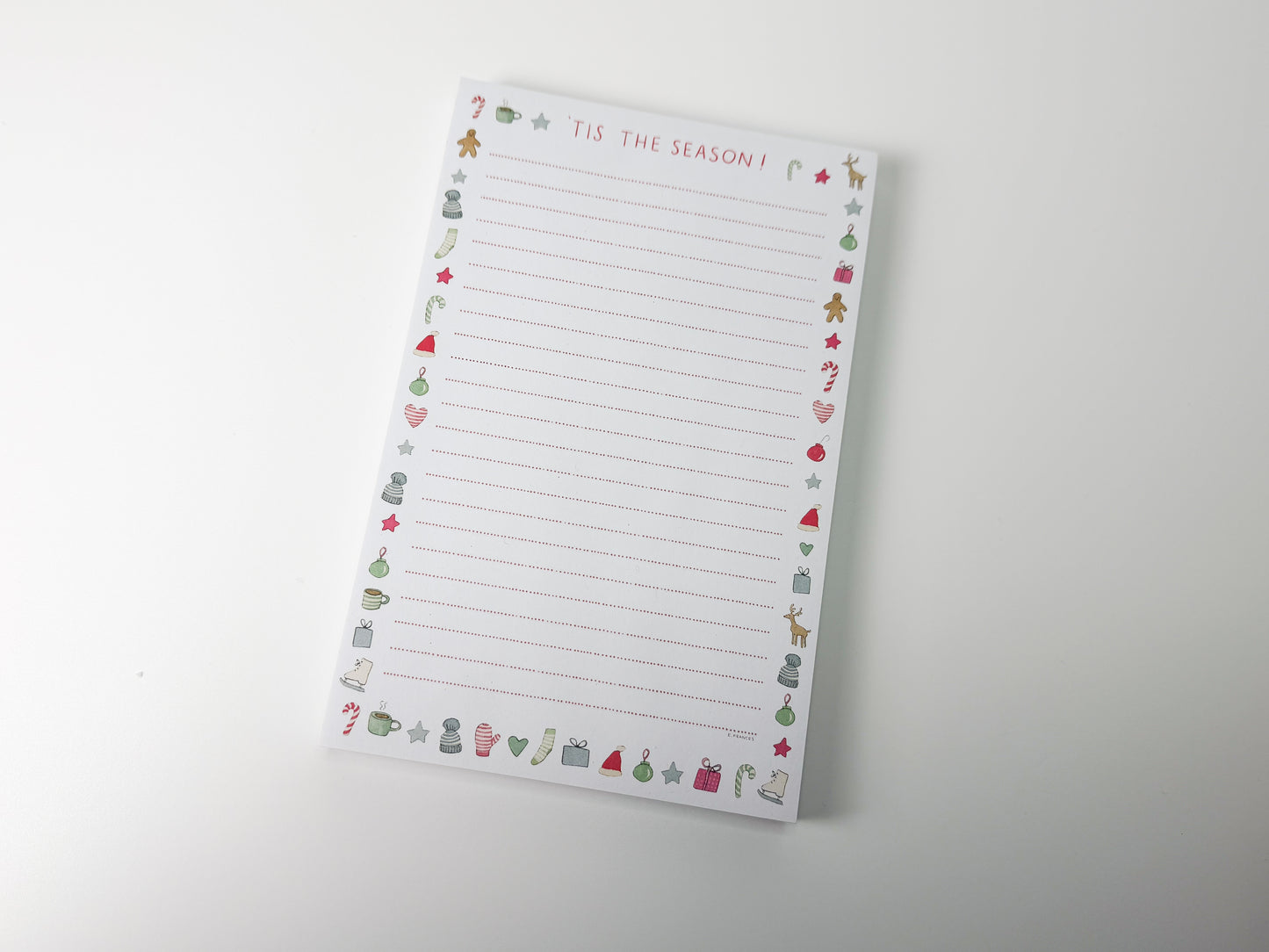 Merry Motif Market Notepad