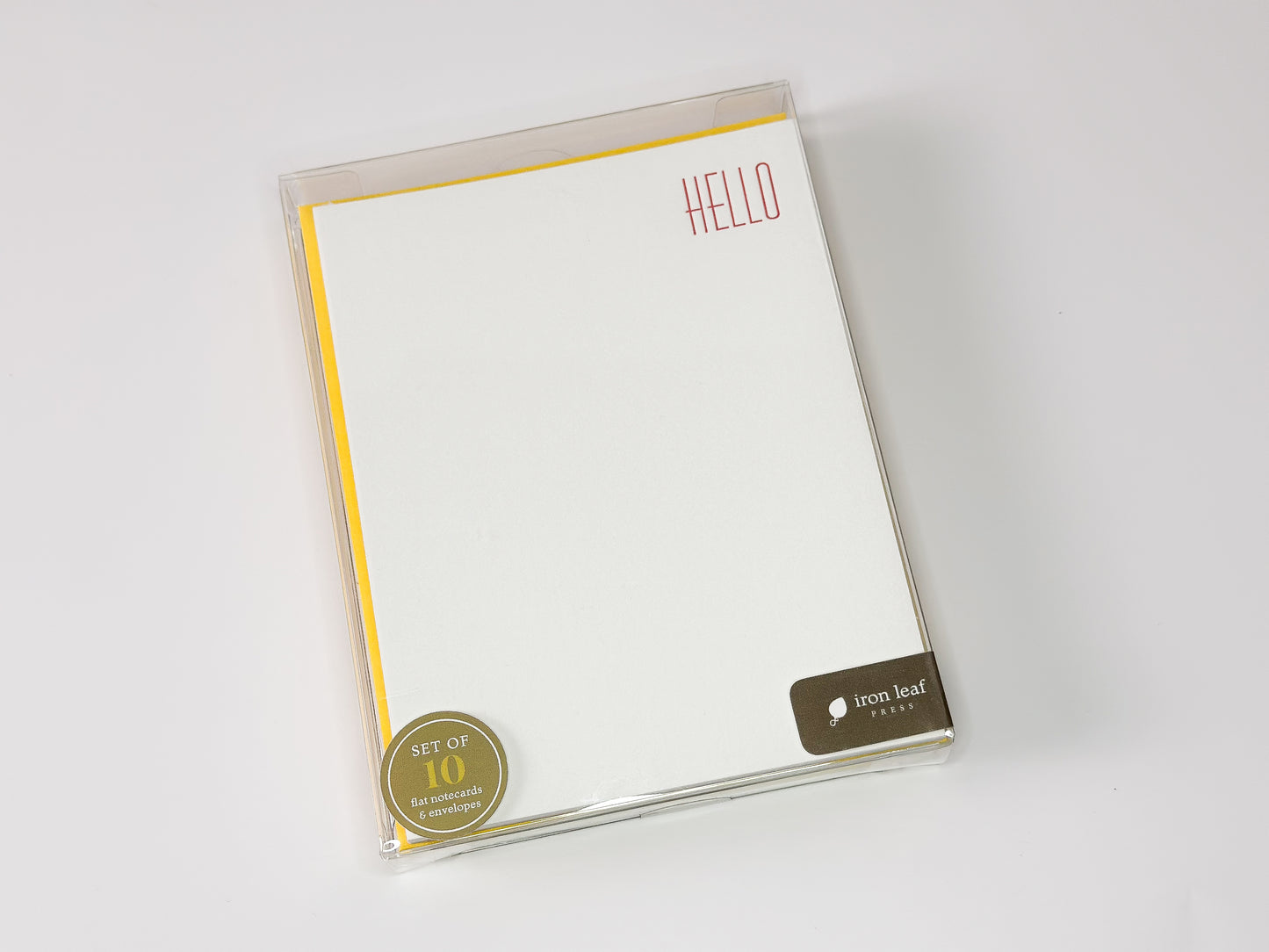 HELLO Set of 10 Flat Notes