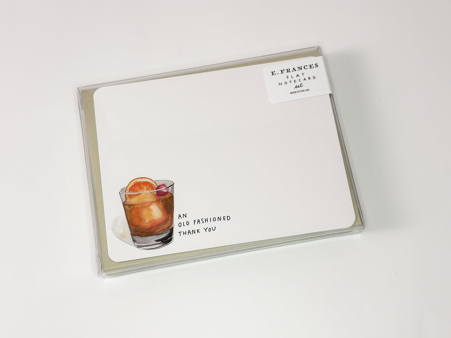 An Old Fashioned Thank You Set of 8 Flat Notes