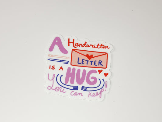Handwritten Letter Hug