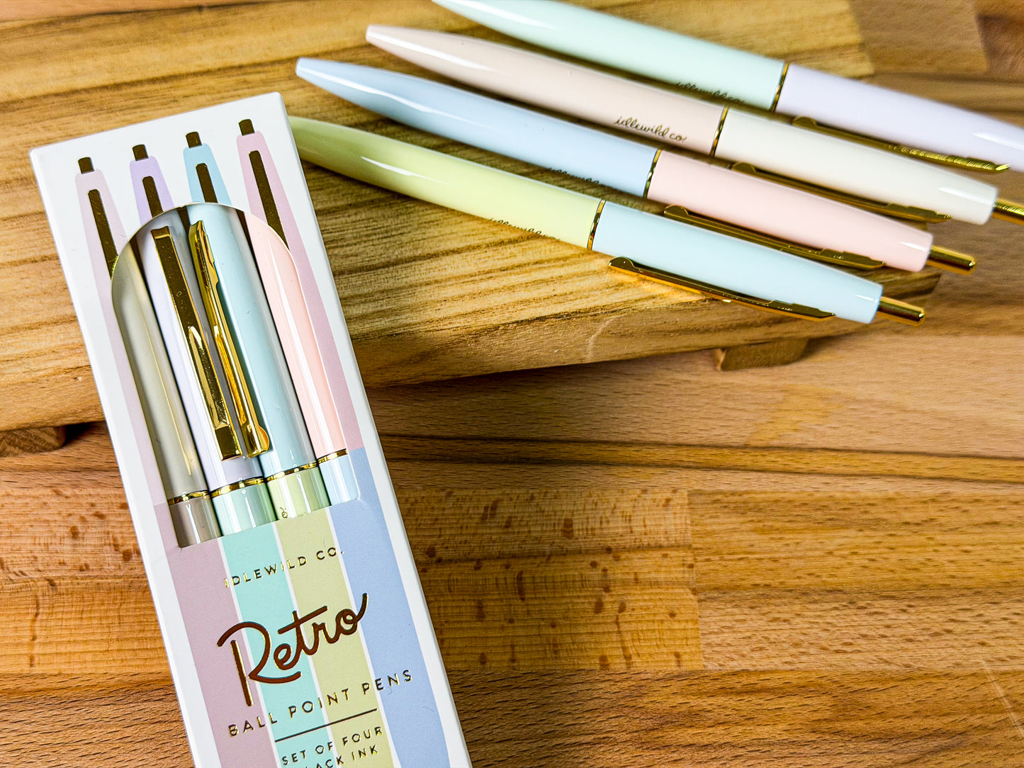 Retro Pastel Pen Set