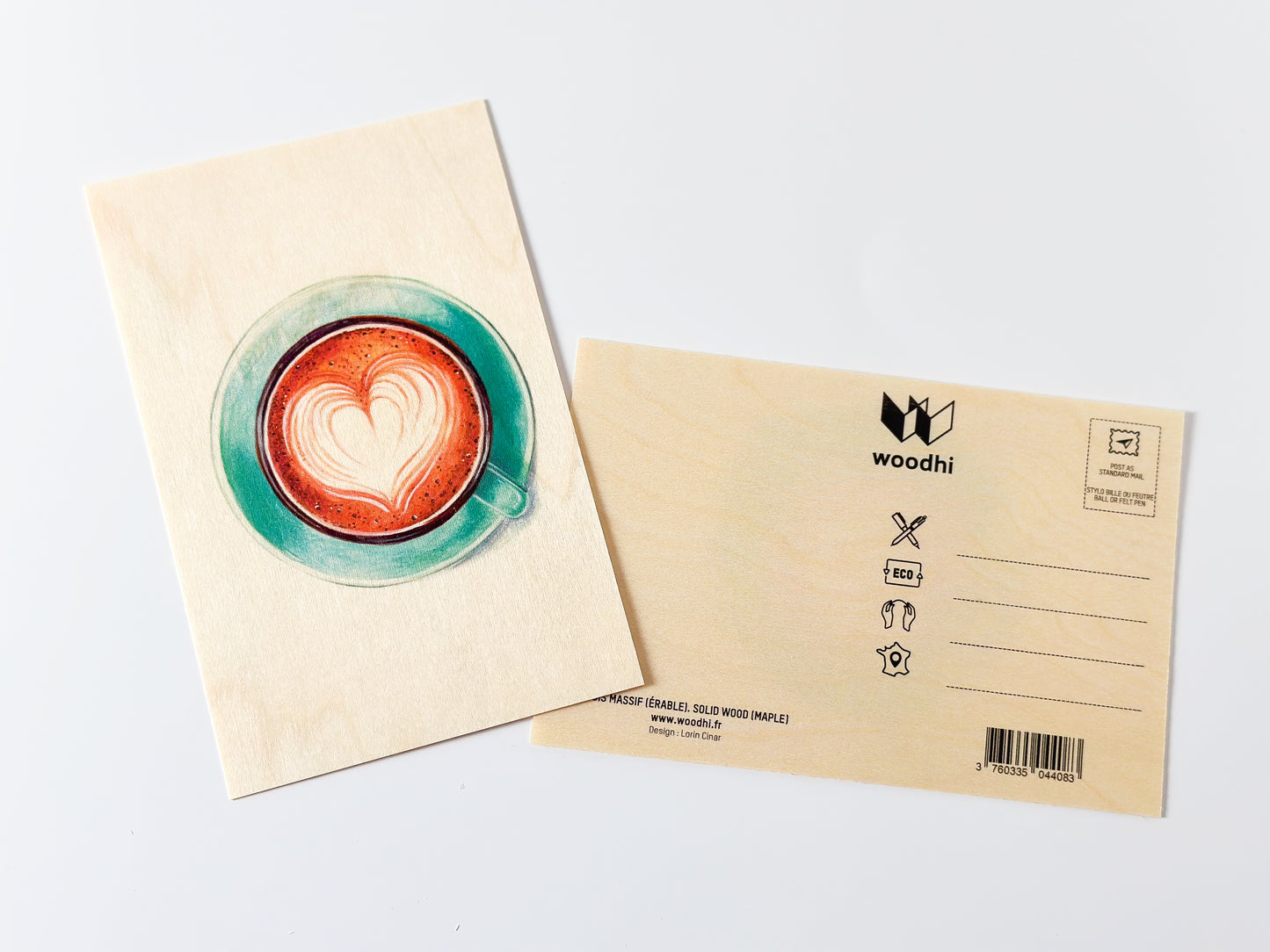 Latte Postcard