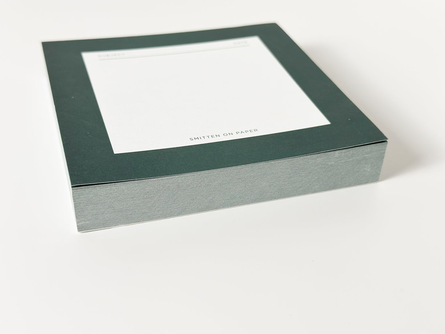Smitten on Paper Green Square Chunky Notepad