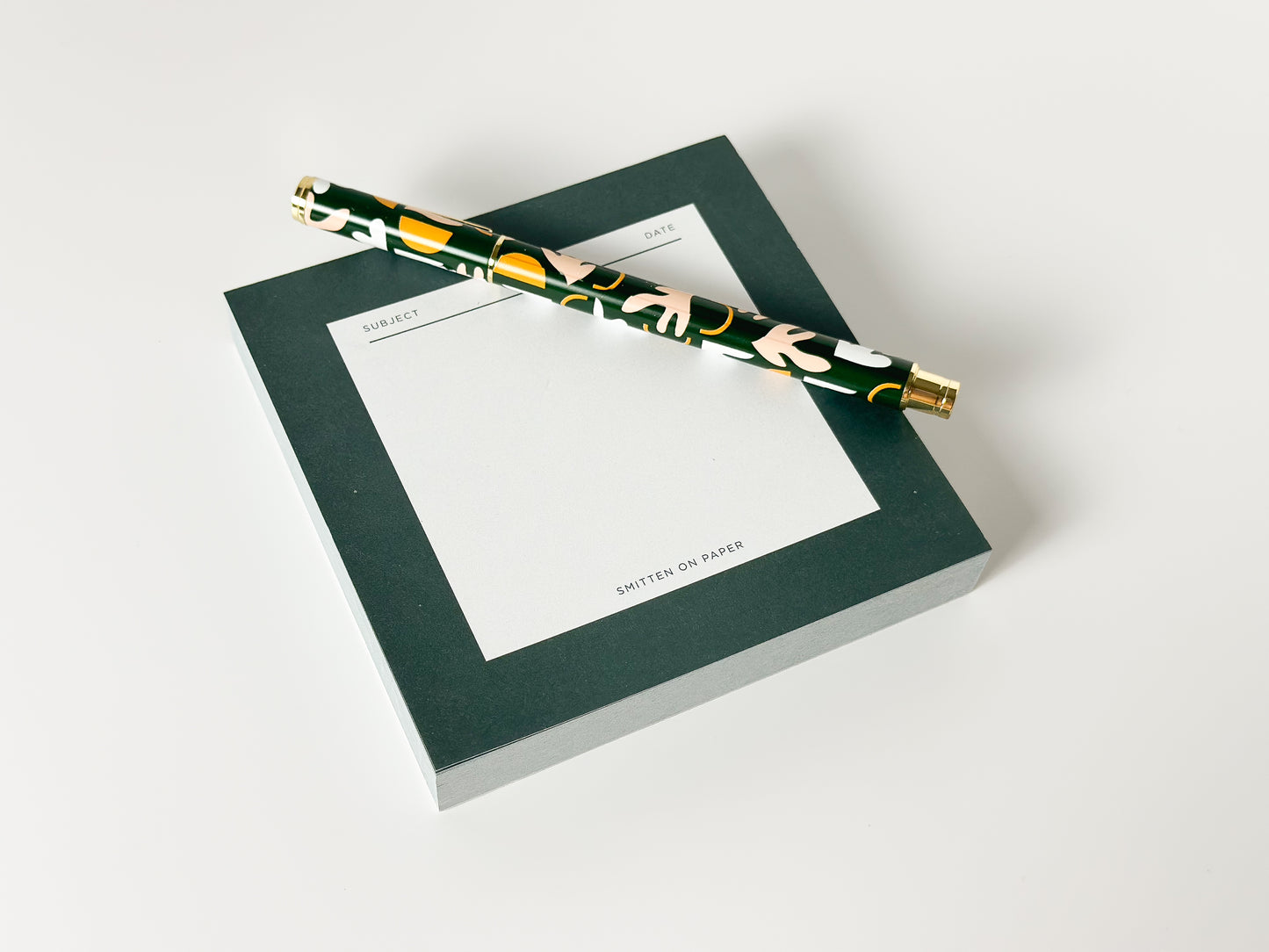 Smitten on Paper Green Square Chunky Notepad