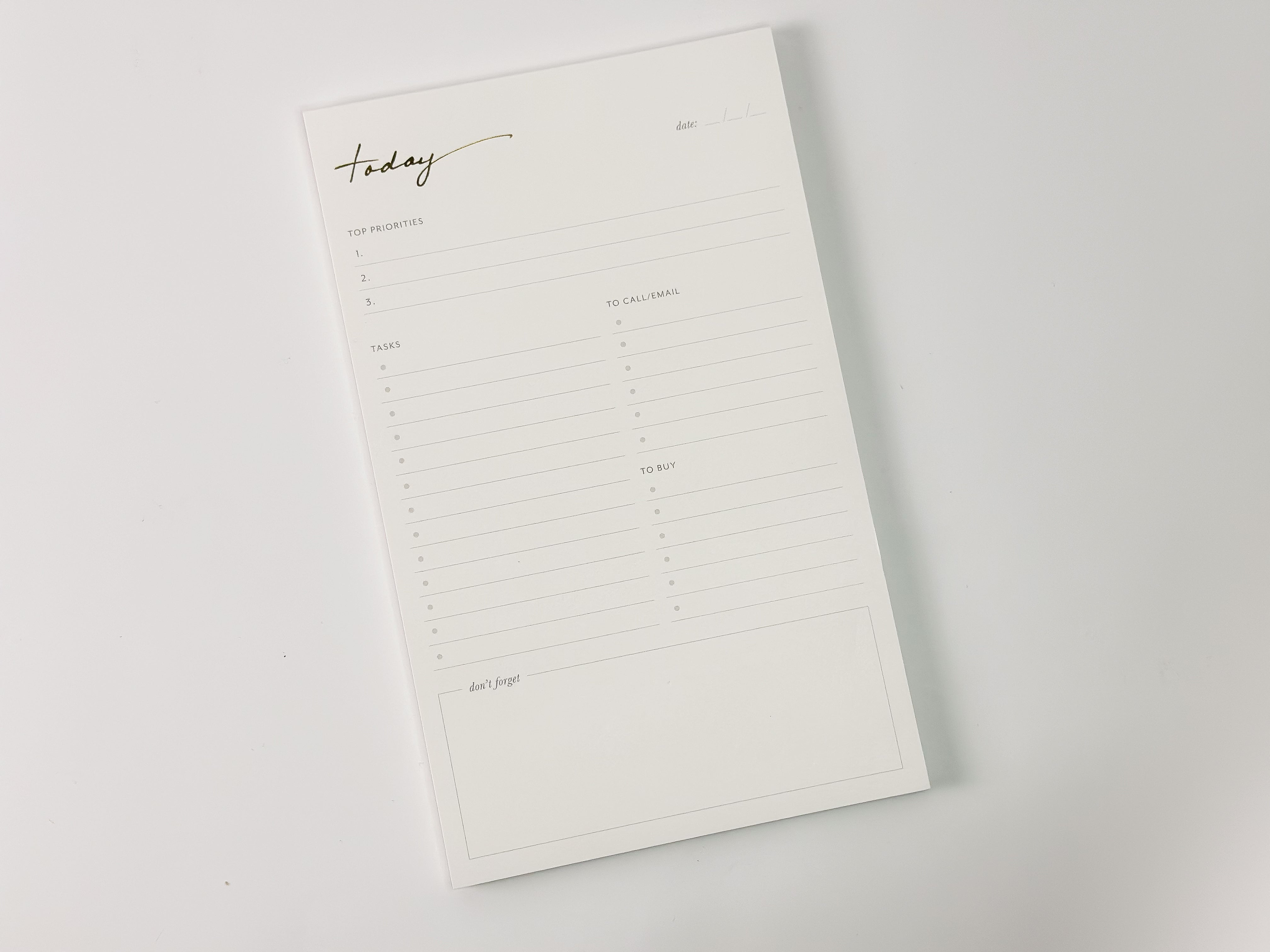 Today Pad – Postmark'd Studio