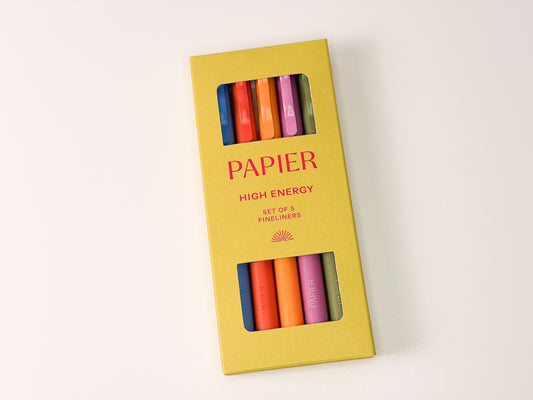 High Energy Set of 5 Fineliners