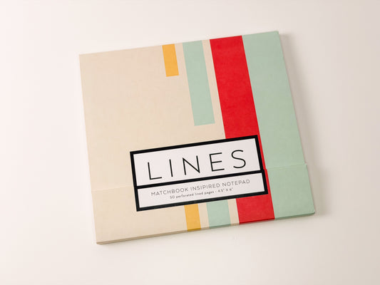 Lines Matchbook Notebook