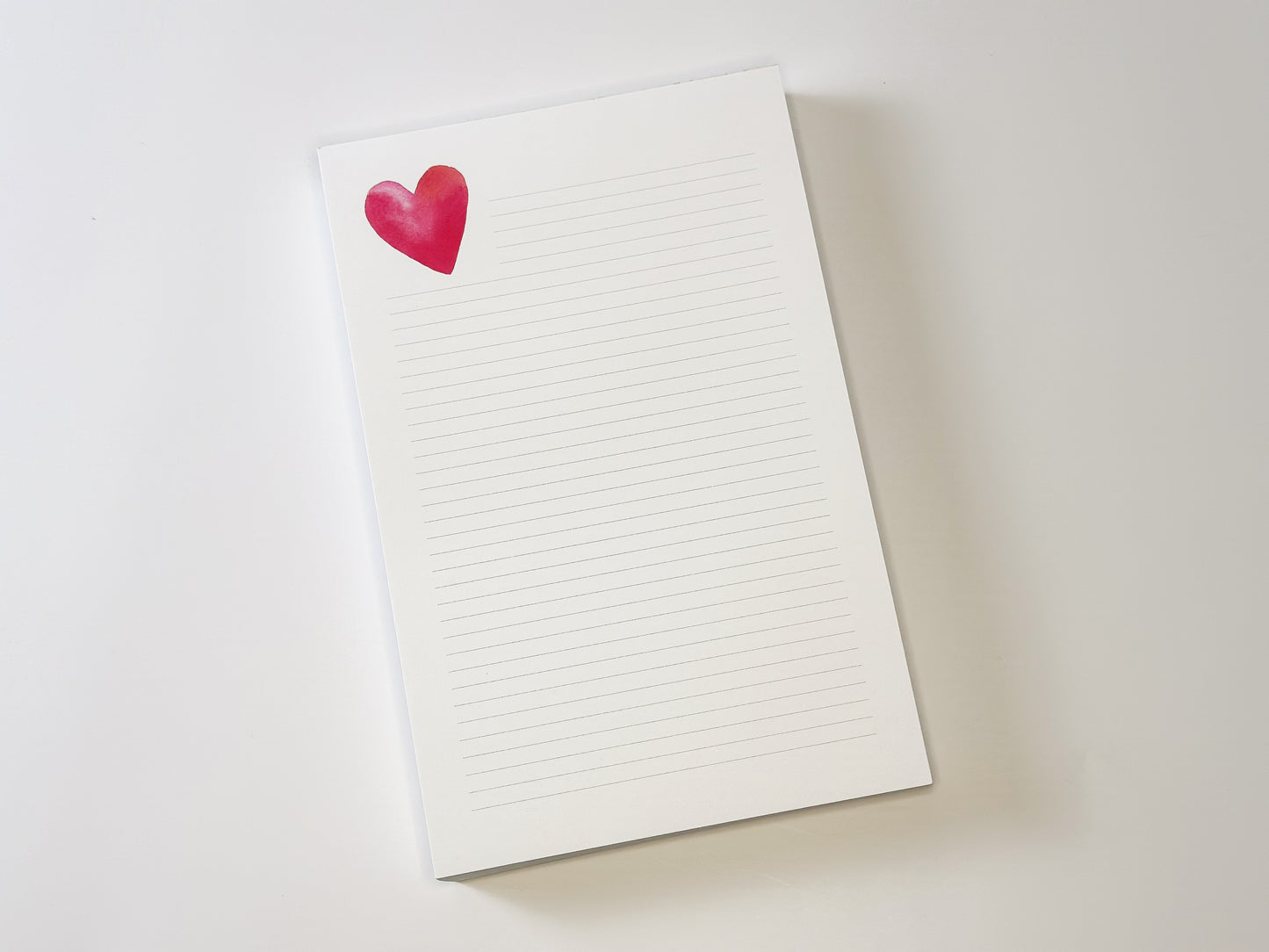 Heart Lined Notepad