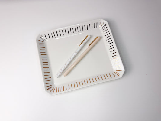 Large Trinket Tray, Sticking Stripe