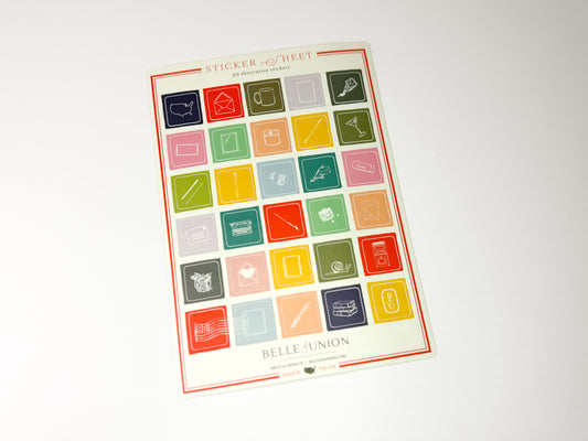 Stationery Sticker Sheet