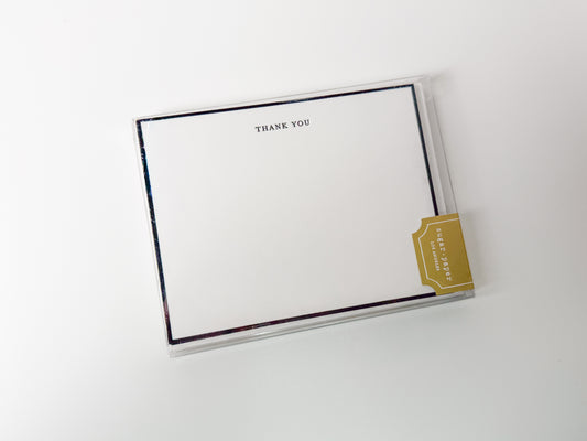 Bold THANK YOU Letterpress Flat Note
