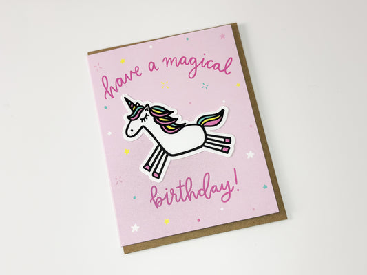 Magical Birthday Unicorn Card