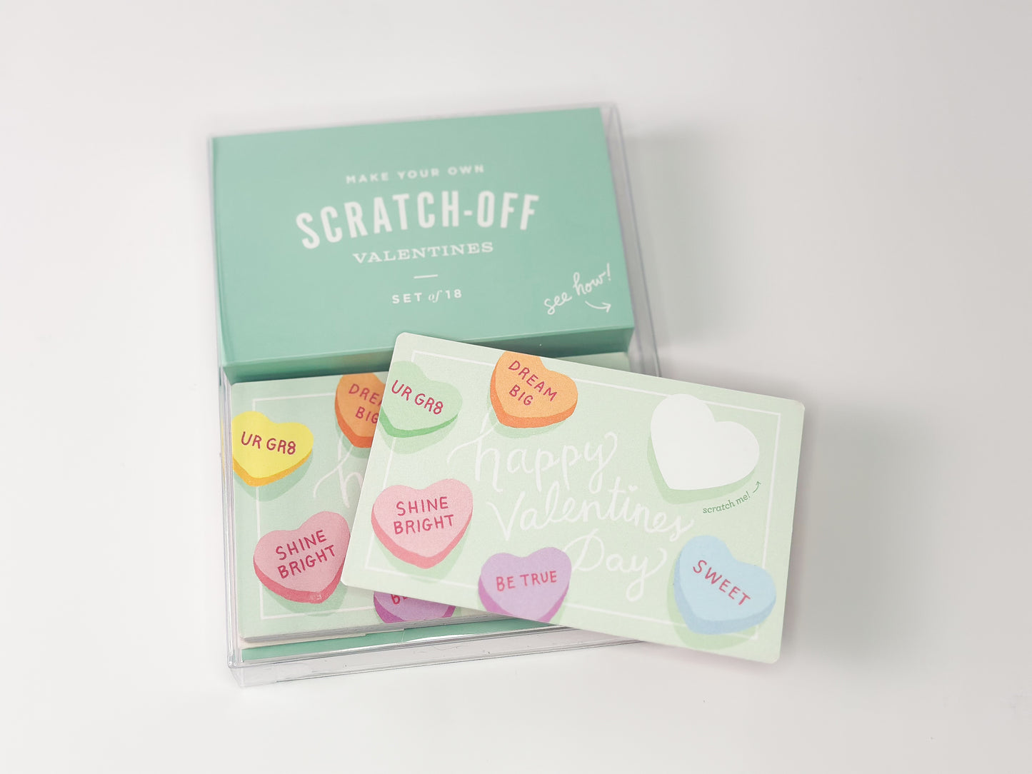 Scratch Off Candy Heart Valentines