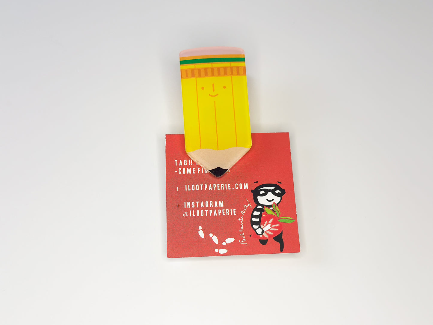 Happy Pencil Decorative Clip