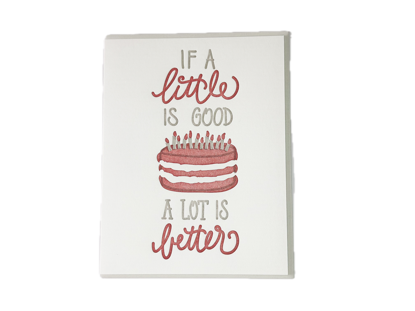 A Lot is Better