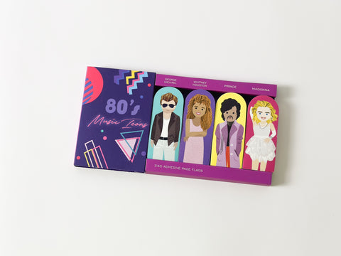 80’s Music Icons Adhesive Page Flags