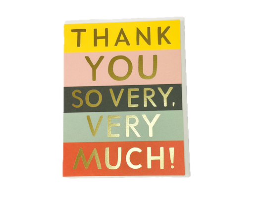 Thank You So Very Much