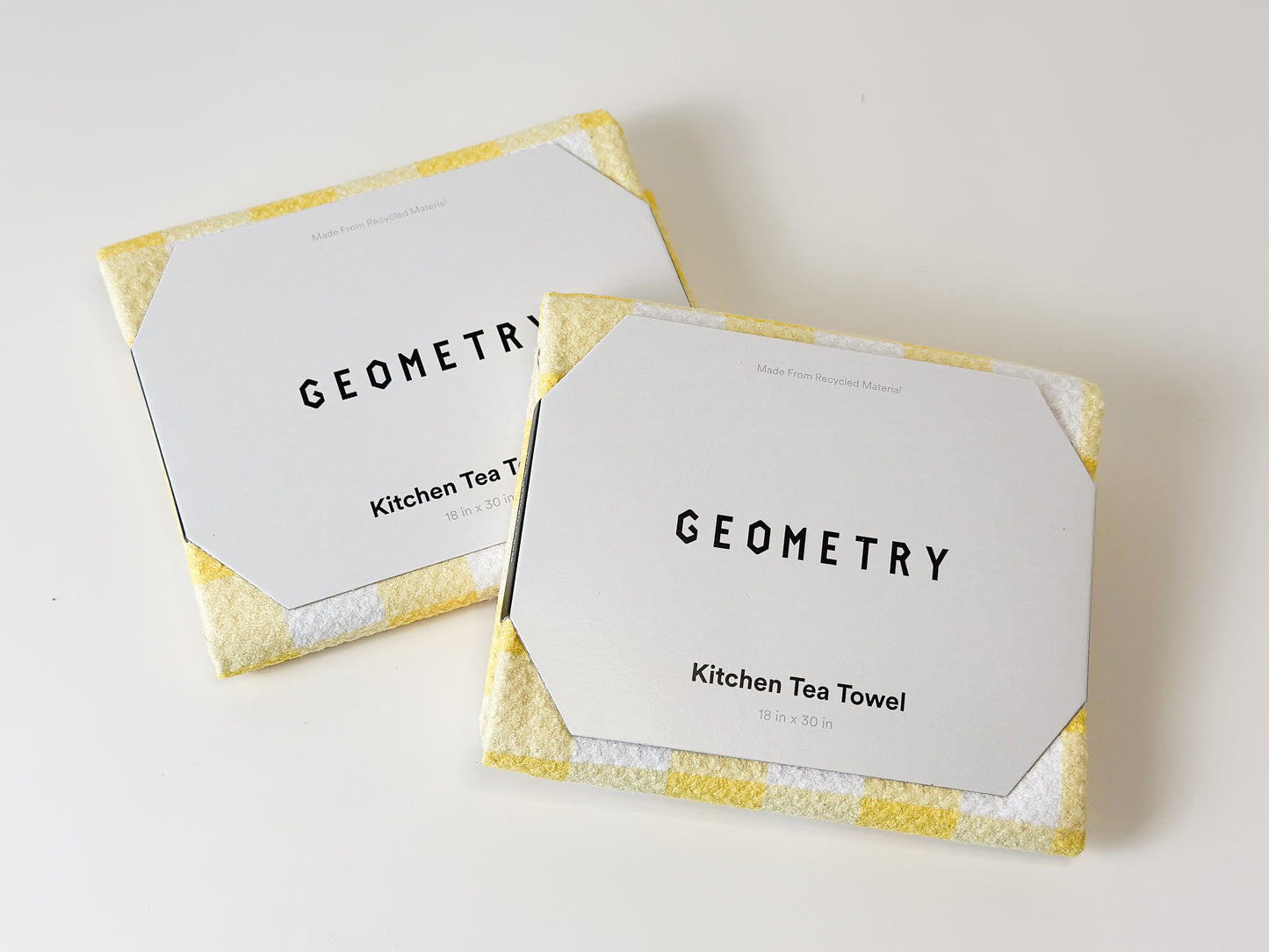 Yellow Gingham Tea Towel