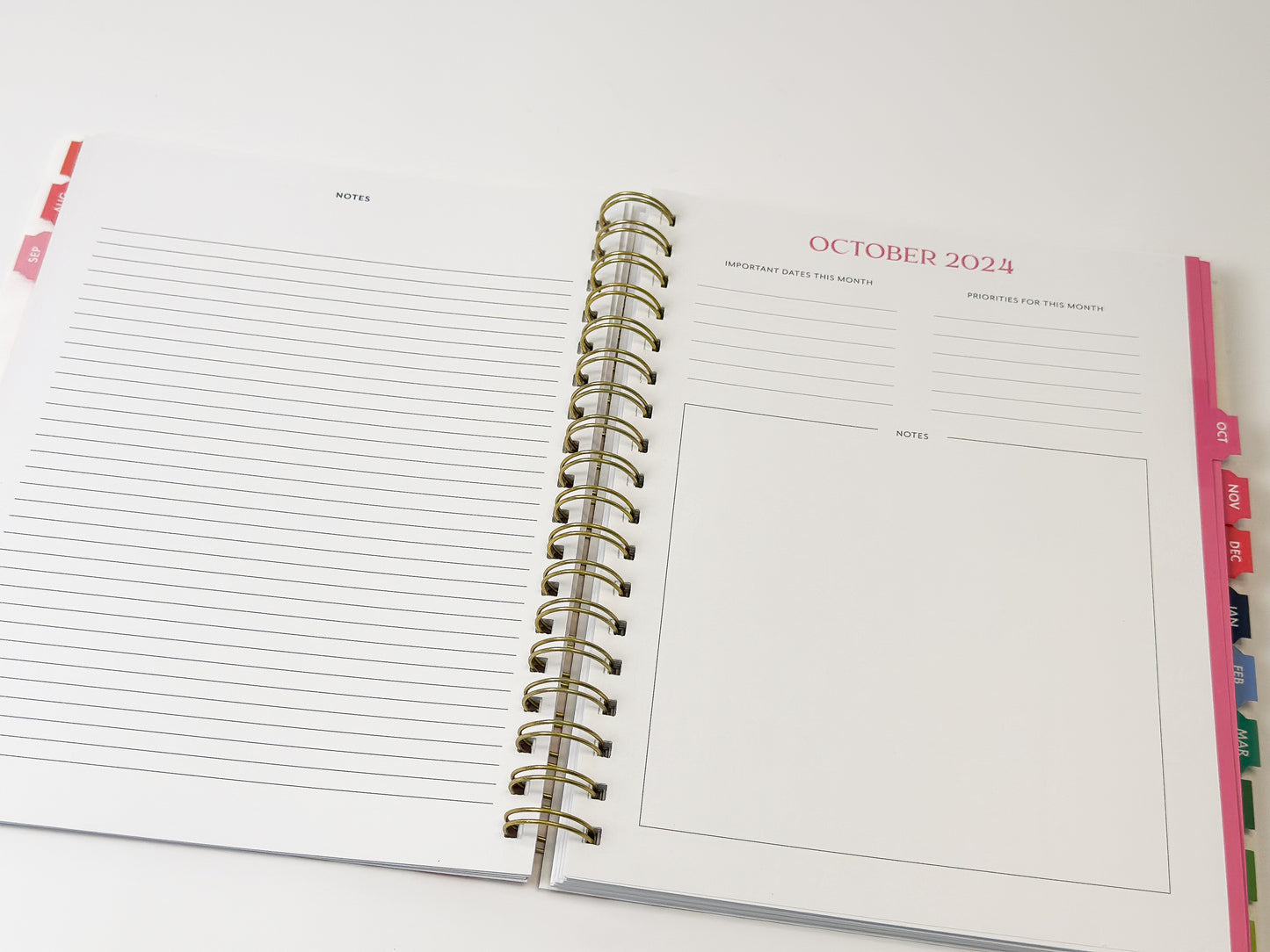 2024-25 Spiral Weekly Academic Planner