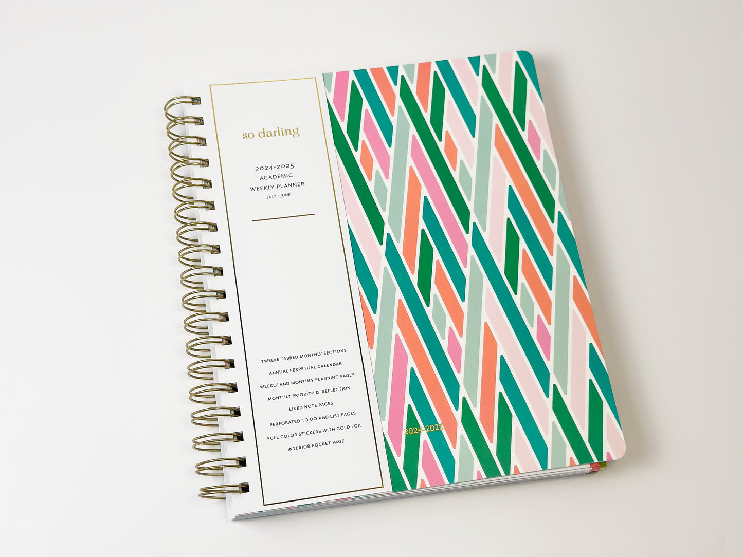 2024-25 Spiral Weekly Academic Planner