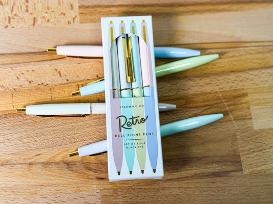 Retro Pastel Pen Set