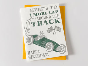 One More Lap Birthday Card