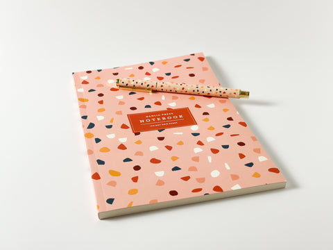 Dahlia Press Terrazzo Notebook and Pen Set