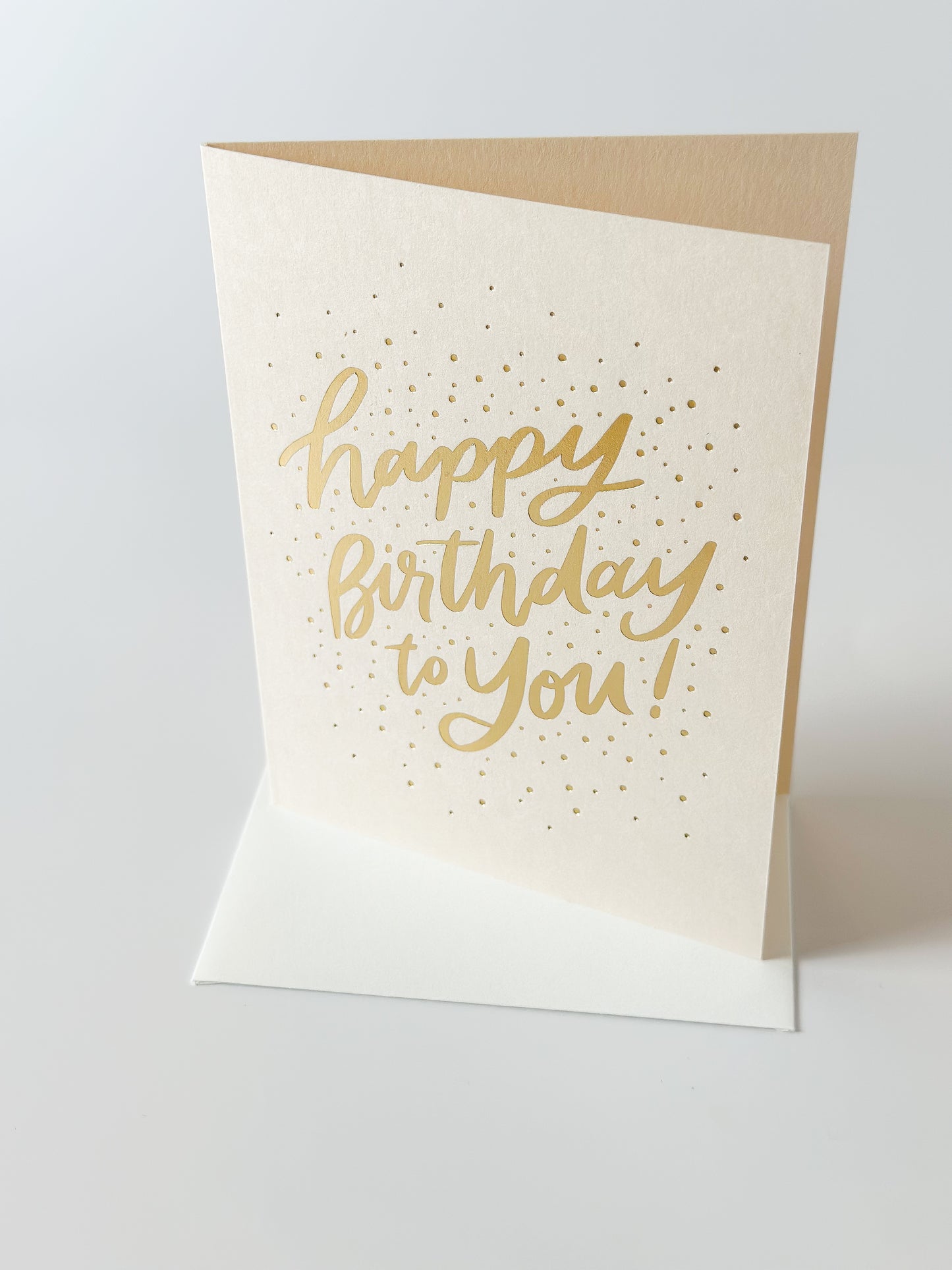 Gold Foil Happy Birthday Card