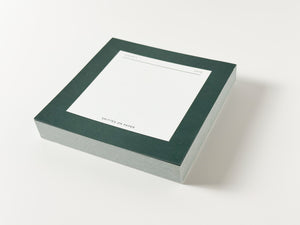 Smitten on Paper Green Square Chunky Notepad