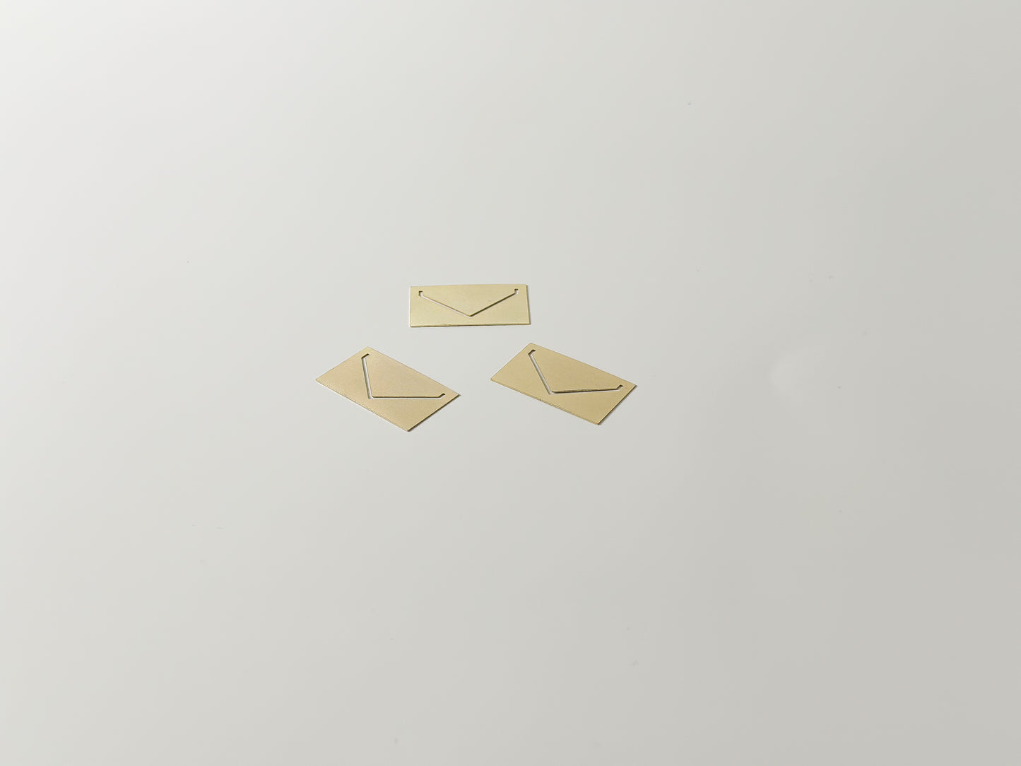 Smitten on Paper Gold Enamel Envelope Paperclips