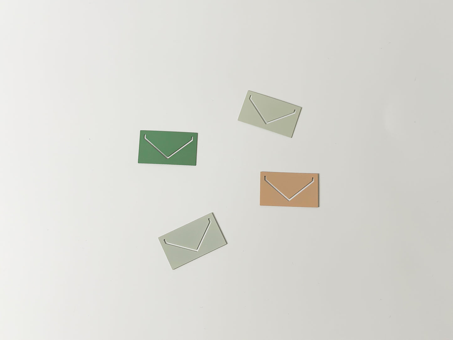 Smitten on Paper Multi Colored Enamel Envelope Paperclips