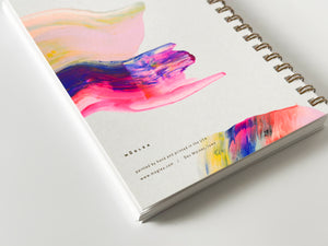 Moglea Painted Notebook Candy Swirl