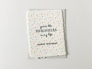 You're the Sprinkles in My Life Birthday Card
