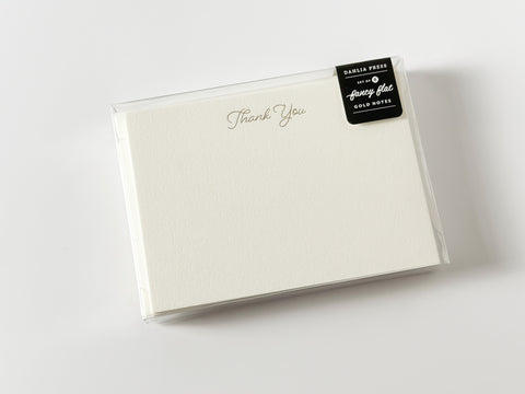 Dahlia Press Thank You Fancy Flat