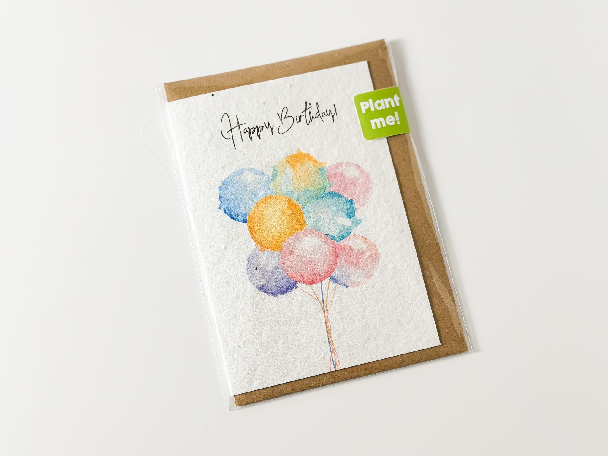 Seed Paper Happy Birthday Balloons Card