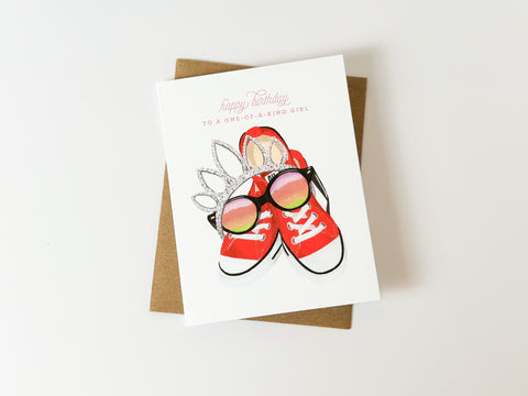 One of a Kind Girl Card