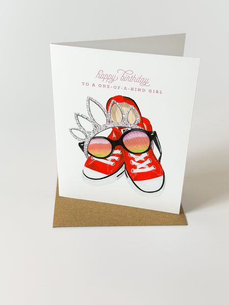 One of a Kind Girl Card