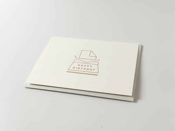 Birthday Typewriter Greeting Card