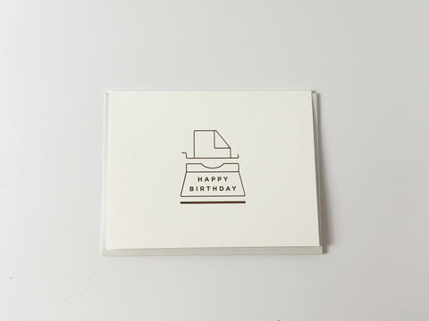Birthday Typewriter Greeting Card