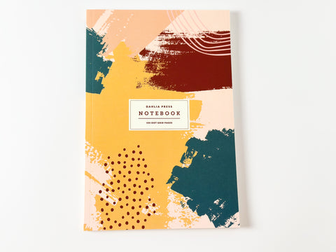 Dahlia Press Paint Notebook