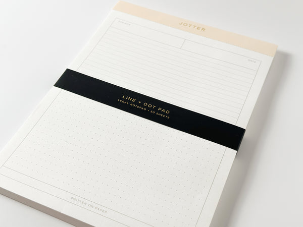 Smitten on Paper Jotter Legal Pad